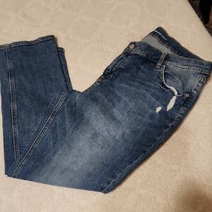 Old Navy Boyfriend Straight Blue Jeans , Used Size 18 Regular